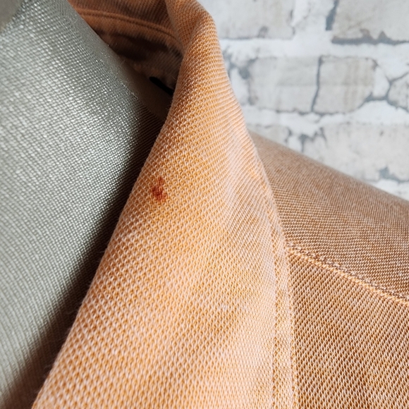 Travis Mathew Brogrammer Polo Shirt Pima Cotton Autumn Sunset Heather Size XL - Picture 5 of 16